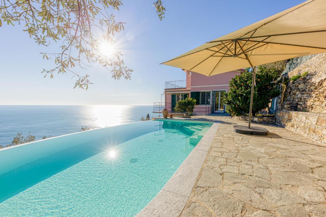 Apartamento Casaviva - Ampio Trilocale Vista Mare Con Piscina - Pieve Alta Pieve Ligure Exterior foto