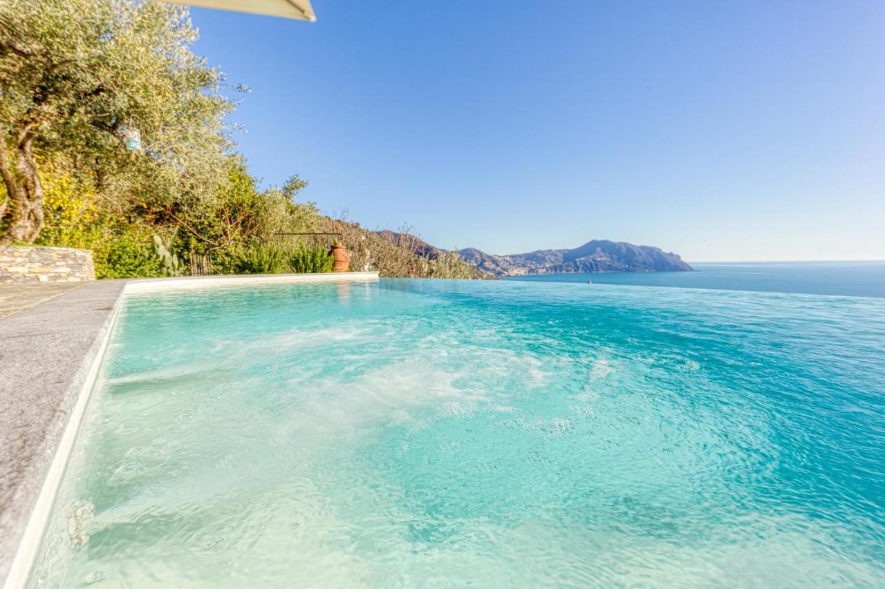 Apartamento Casaviva - Ampio Trilocale Vista Mare Con Piscina - Pieve Alta Pieve Ligure Exterior foto