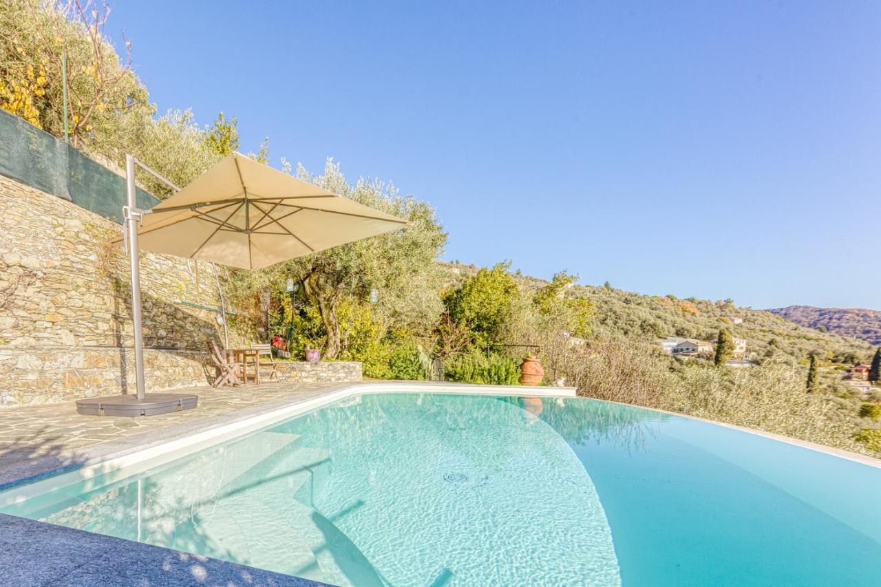 Apartamento Casaviva - Ampio Trilocale Vista Mare Con Piscina - Pieve Alta Pieve Ligure Exterior foto