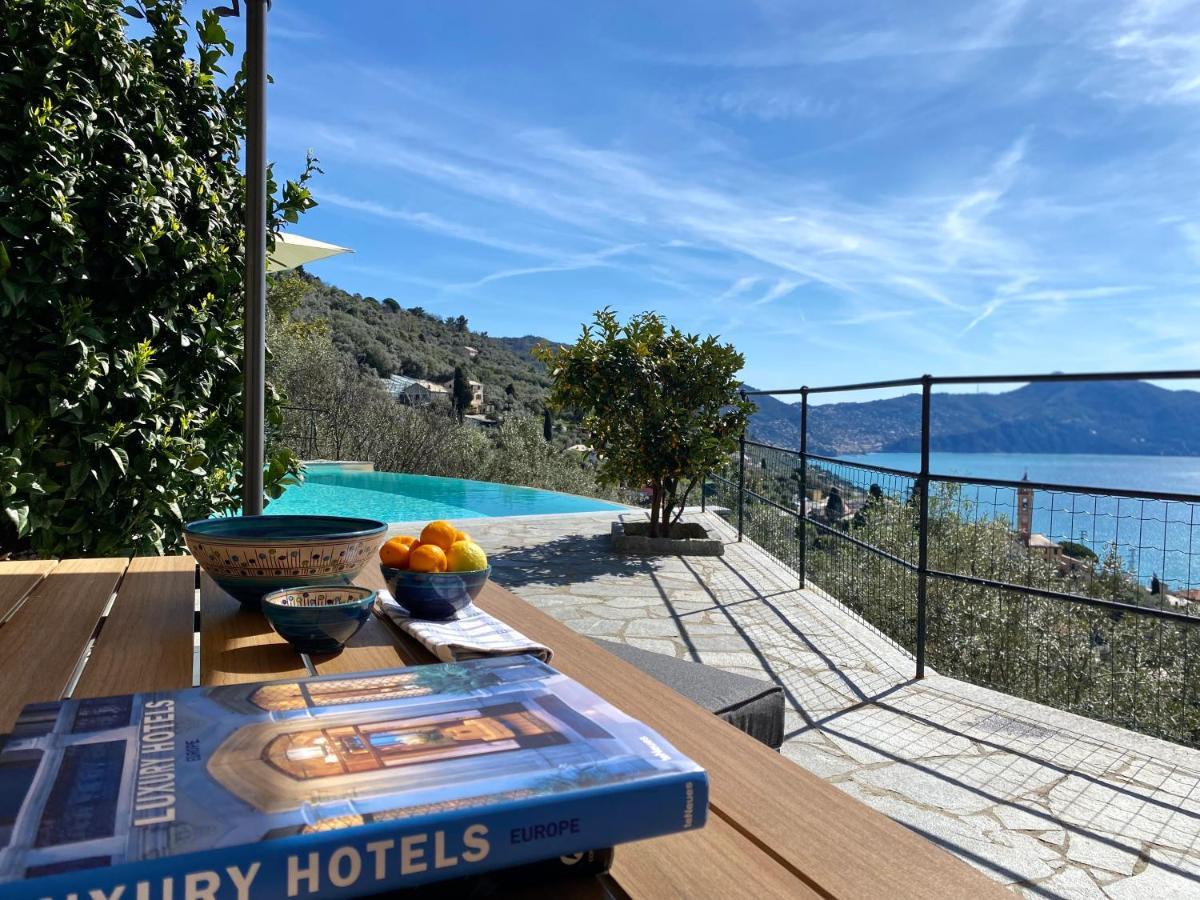 Apartamento Casaviva - Ampio Trilocale Vista Mare Con Piscina - Pieve Alta Pieve Ligure Exterior foto