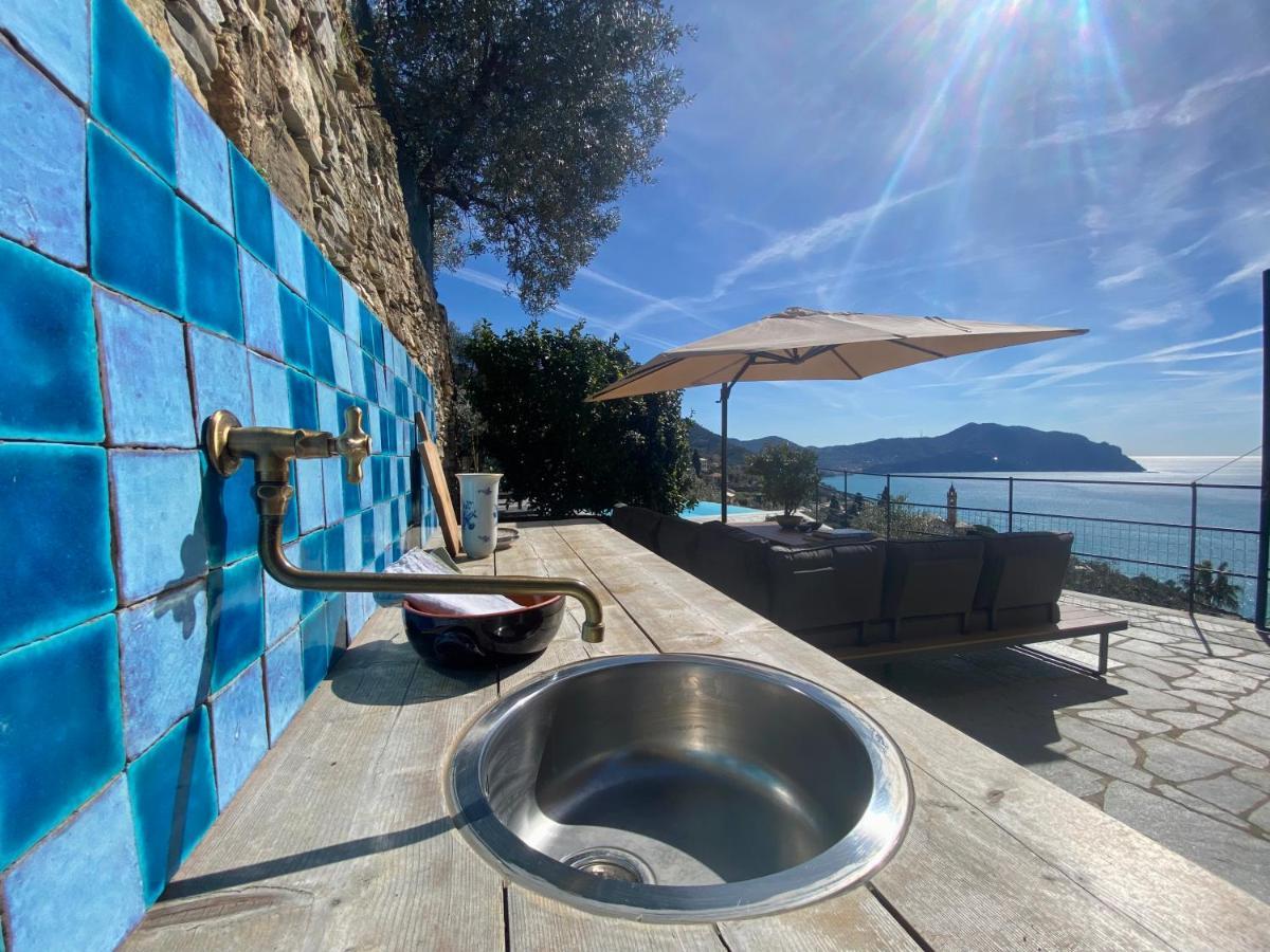 Apartamento Casaviva - Ampio Trilocale Vista Mare Con Piscina - Pieve Alta Pieve Ligure Exterior foto