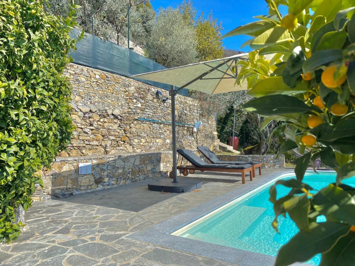 Apartamento Casaviva - Ampio Trilocale Vista Mare Con Piscina - Pieve Alta Pieve Ligure Exterior foto